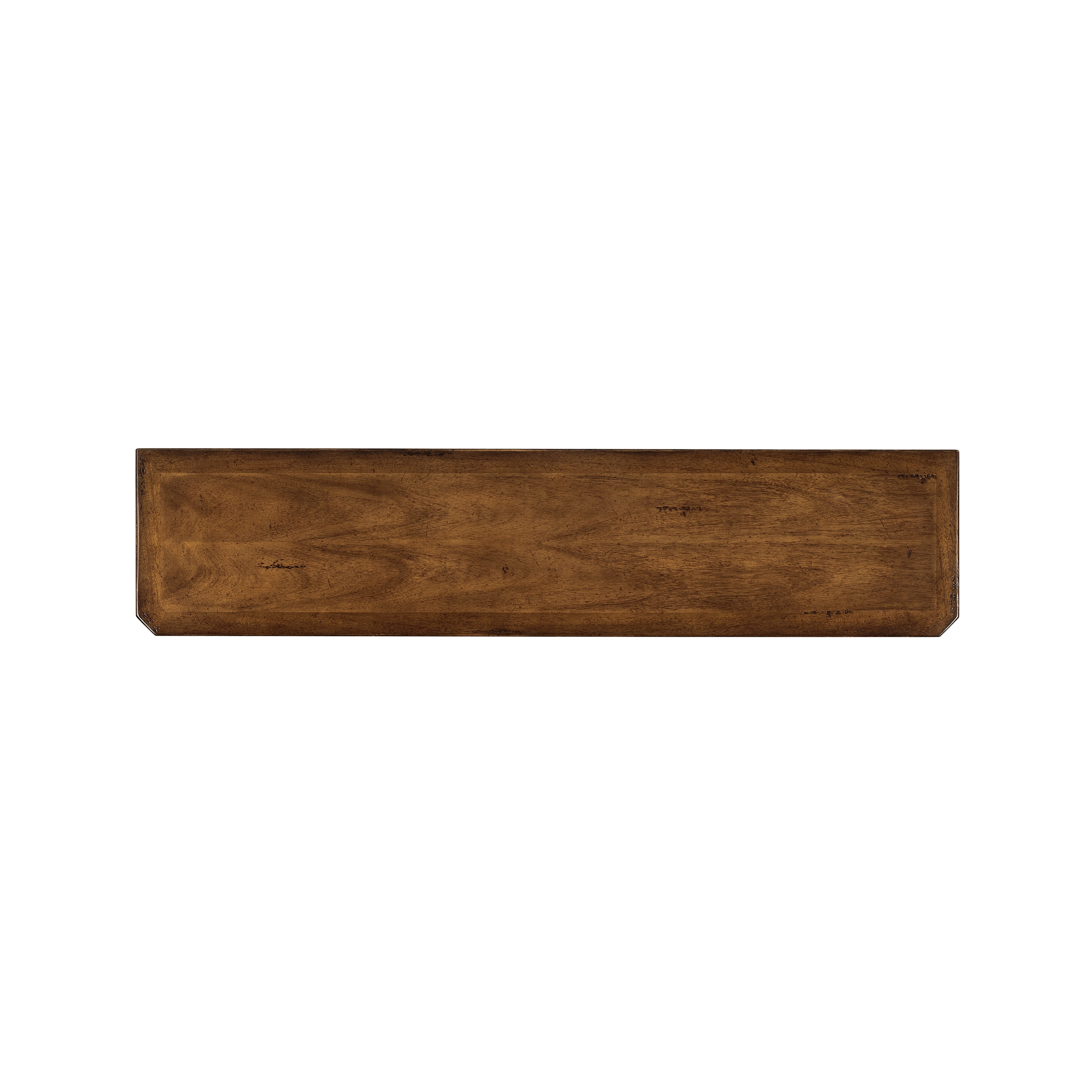 Country Living Style Narrow Walnut Console