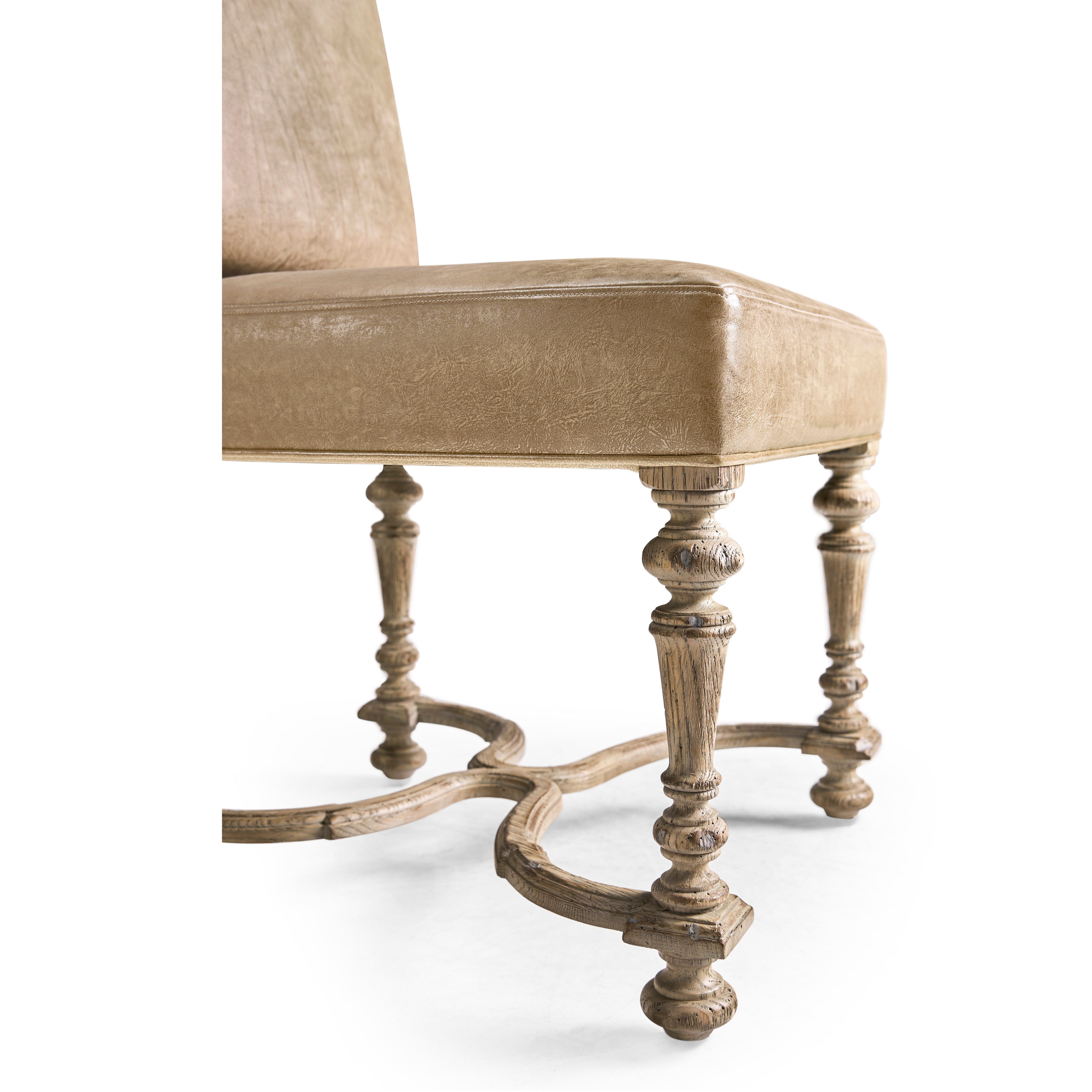 Jonathan Charles Sagehill Leather Side Chair