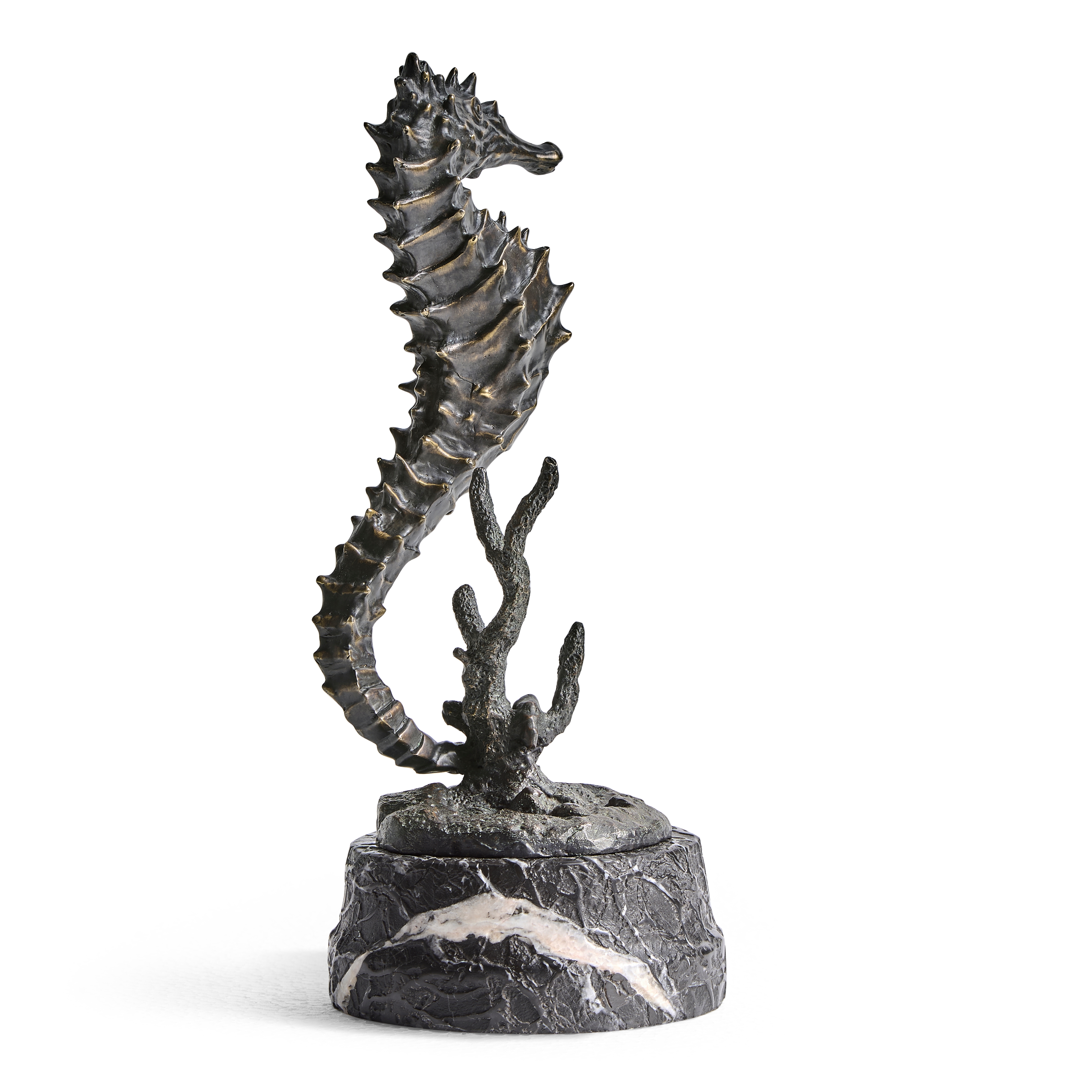 Antique Dark Bronze Seashorse