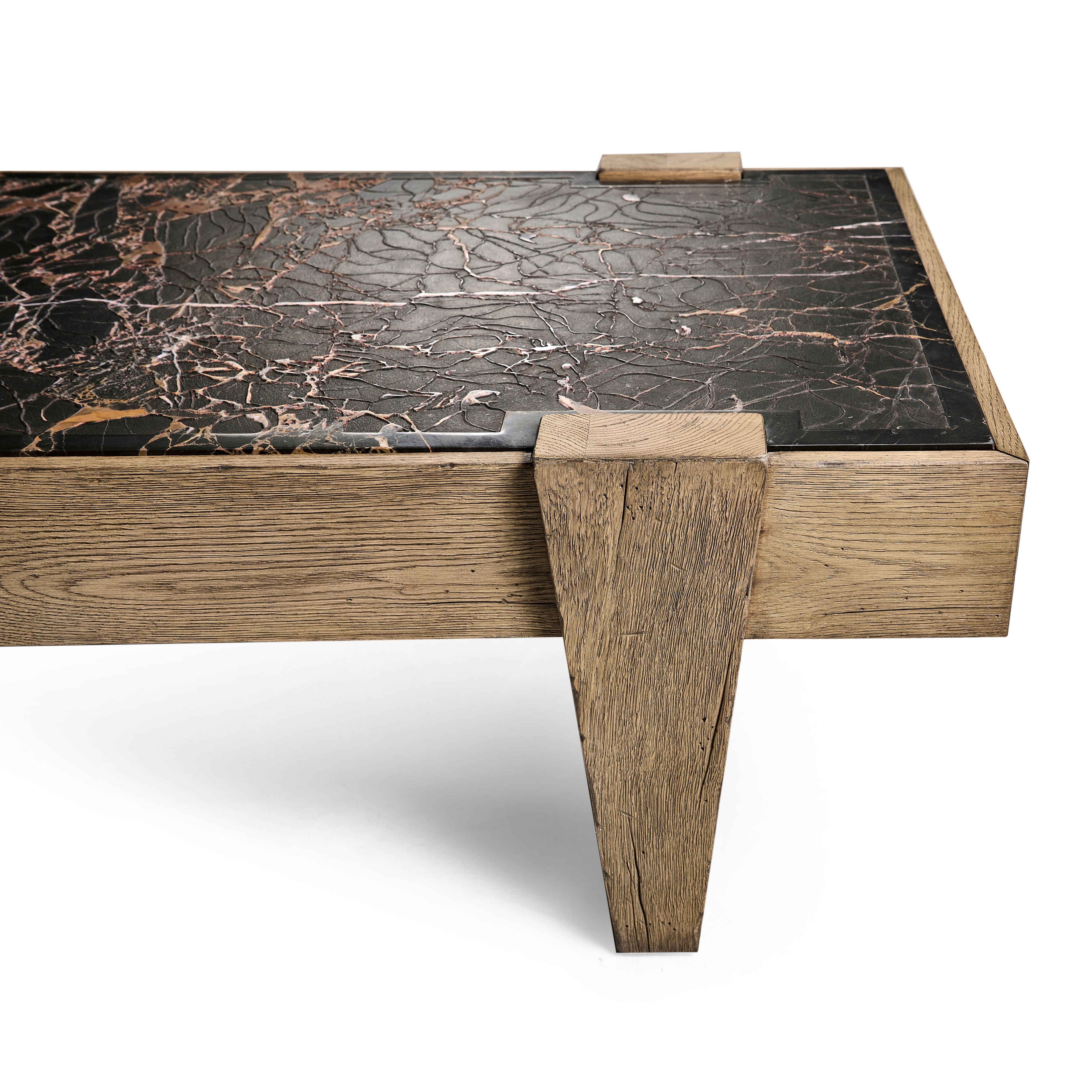 Jonathan Charles Echo Canyon Marble Rectangular Cocktail Table