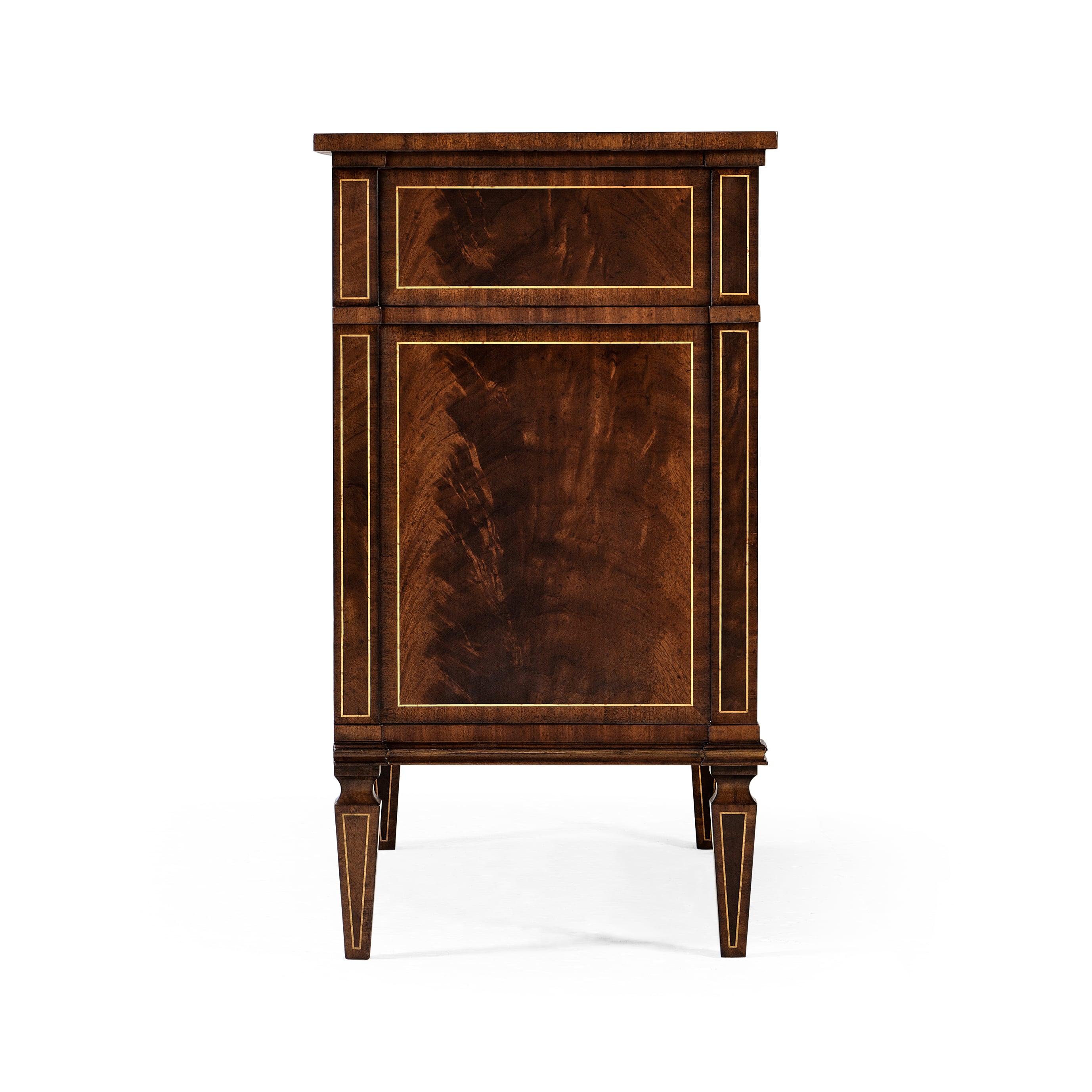 Regency Mahogany Reverse Breakfront Chest