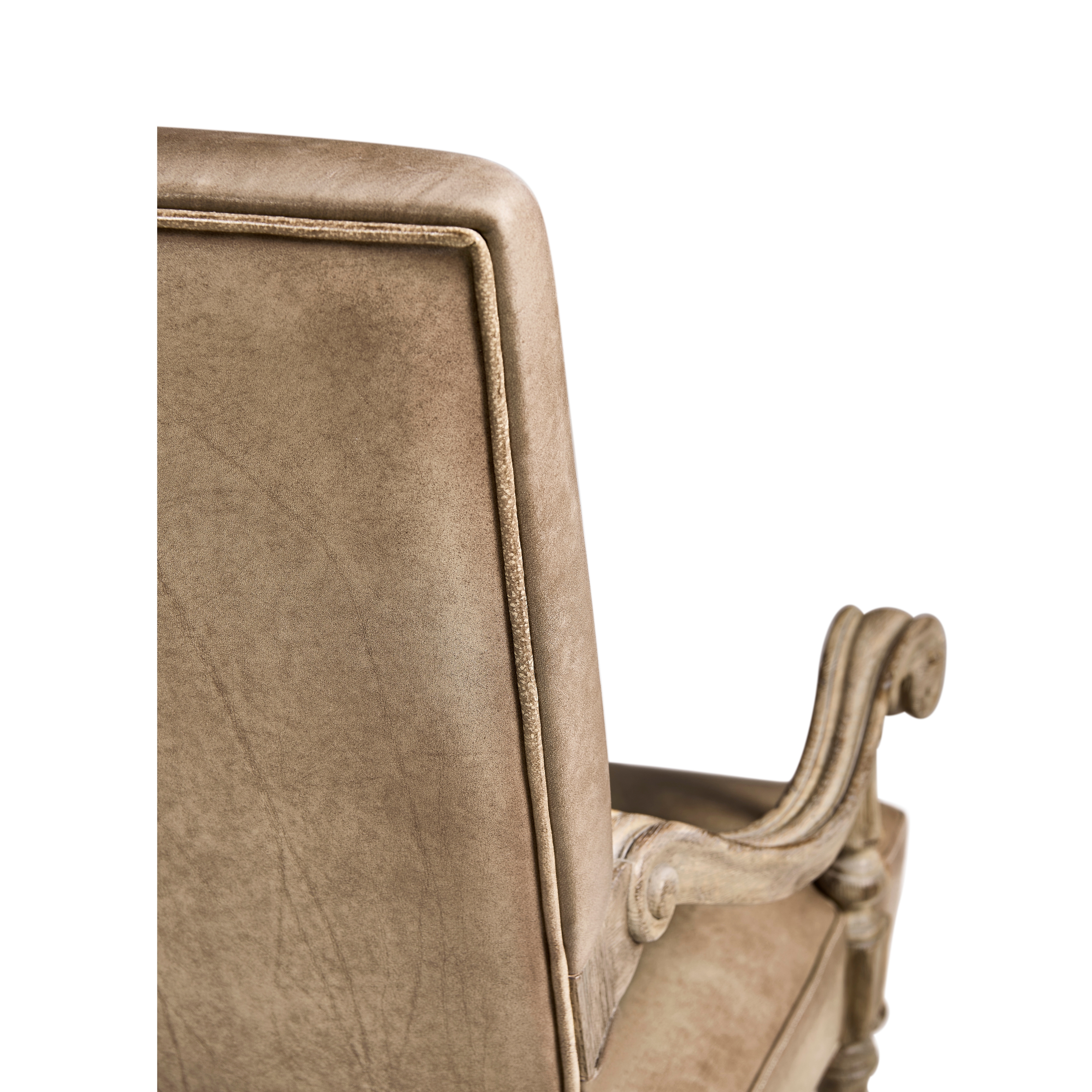 Jonathan Charles Sagehill Leather Arm Chair