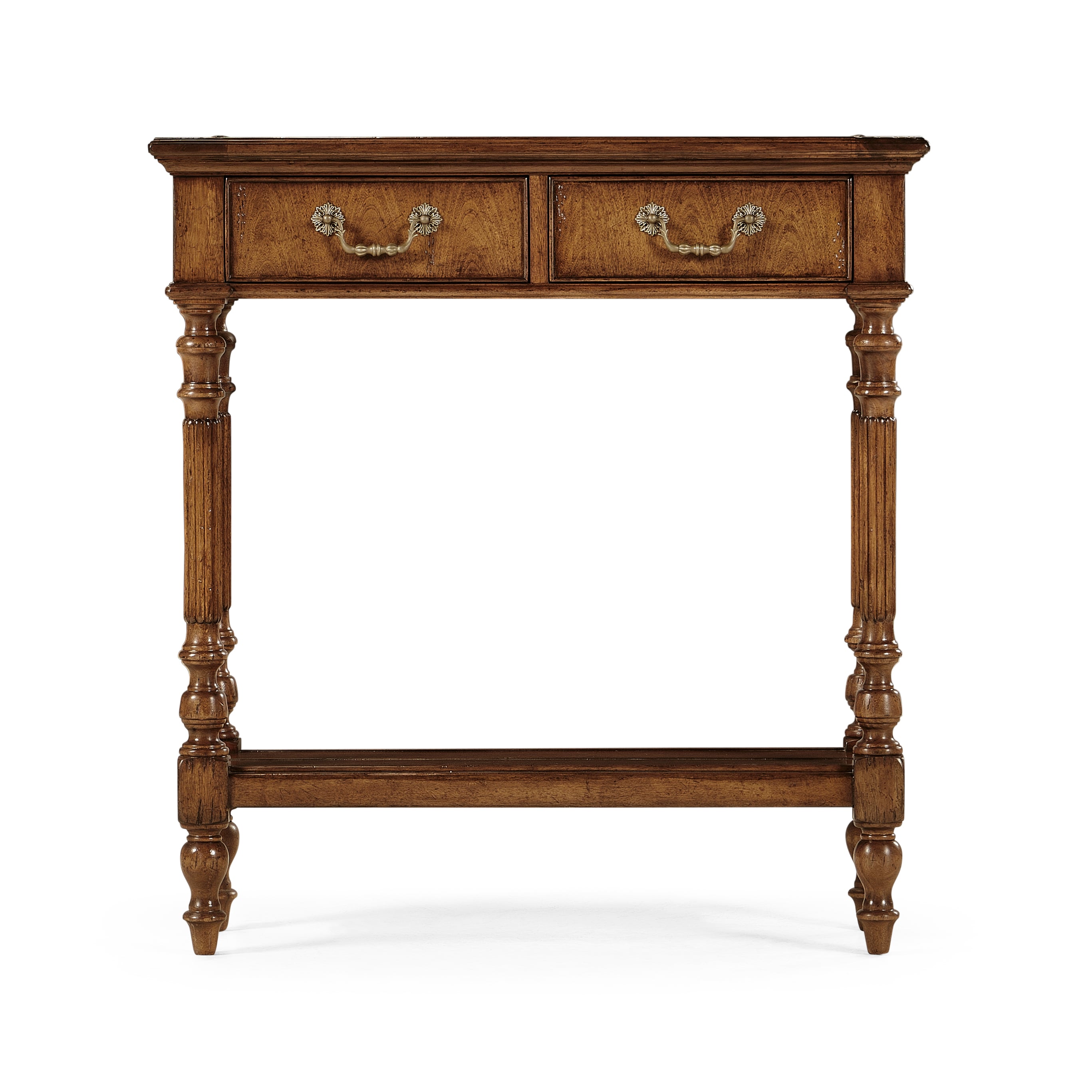 Small Narrow Walnut Console Table
