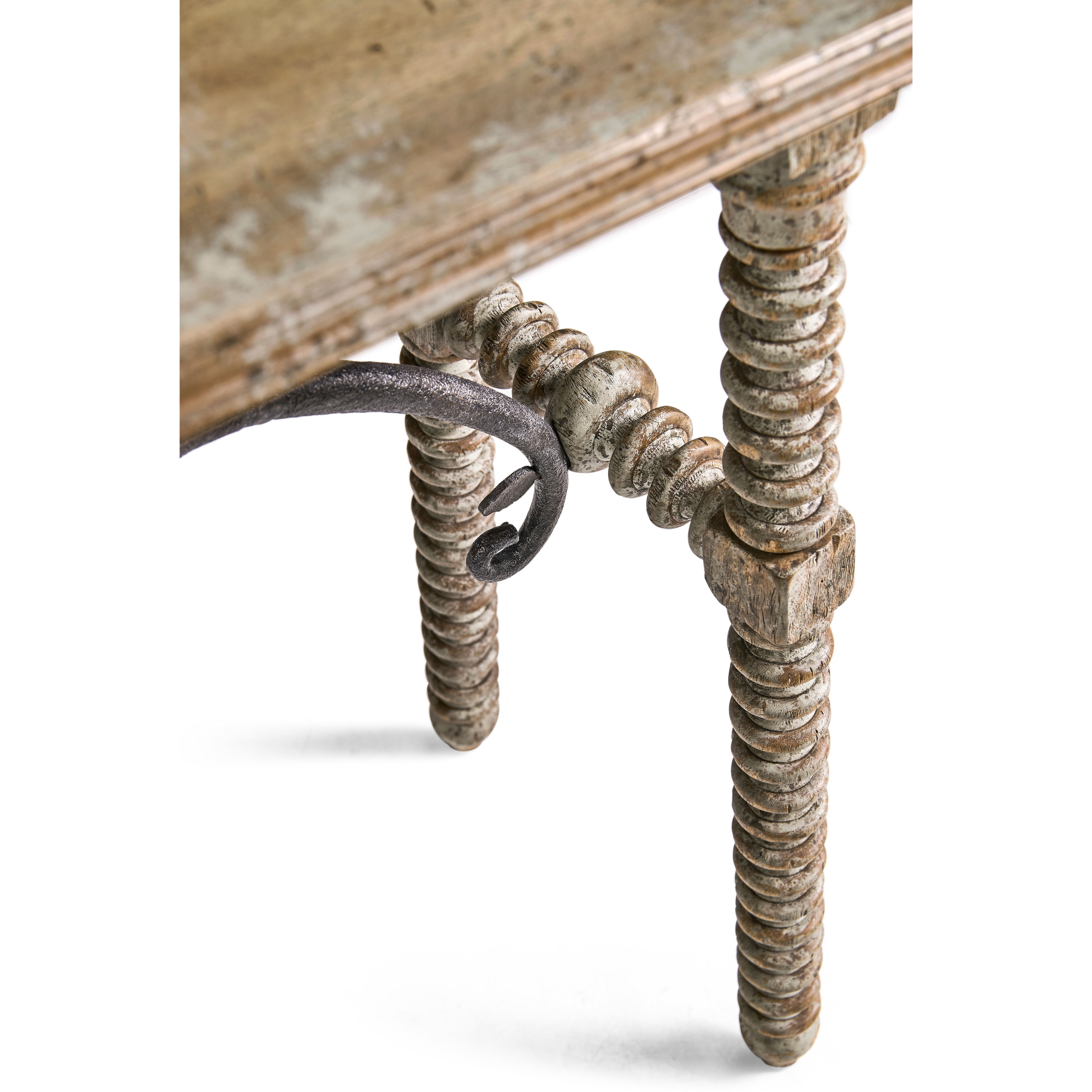 Jonathan Charles Caldera Turned-Leg Console Table
