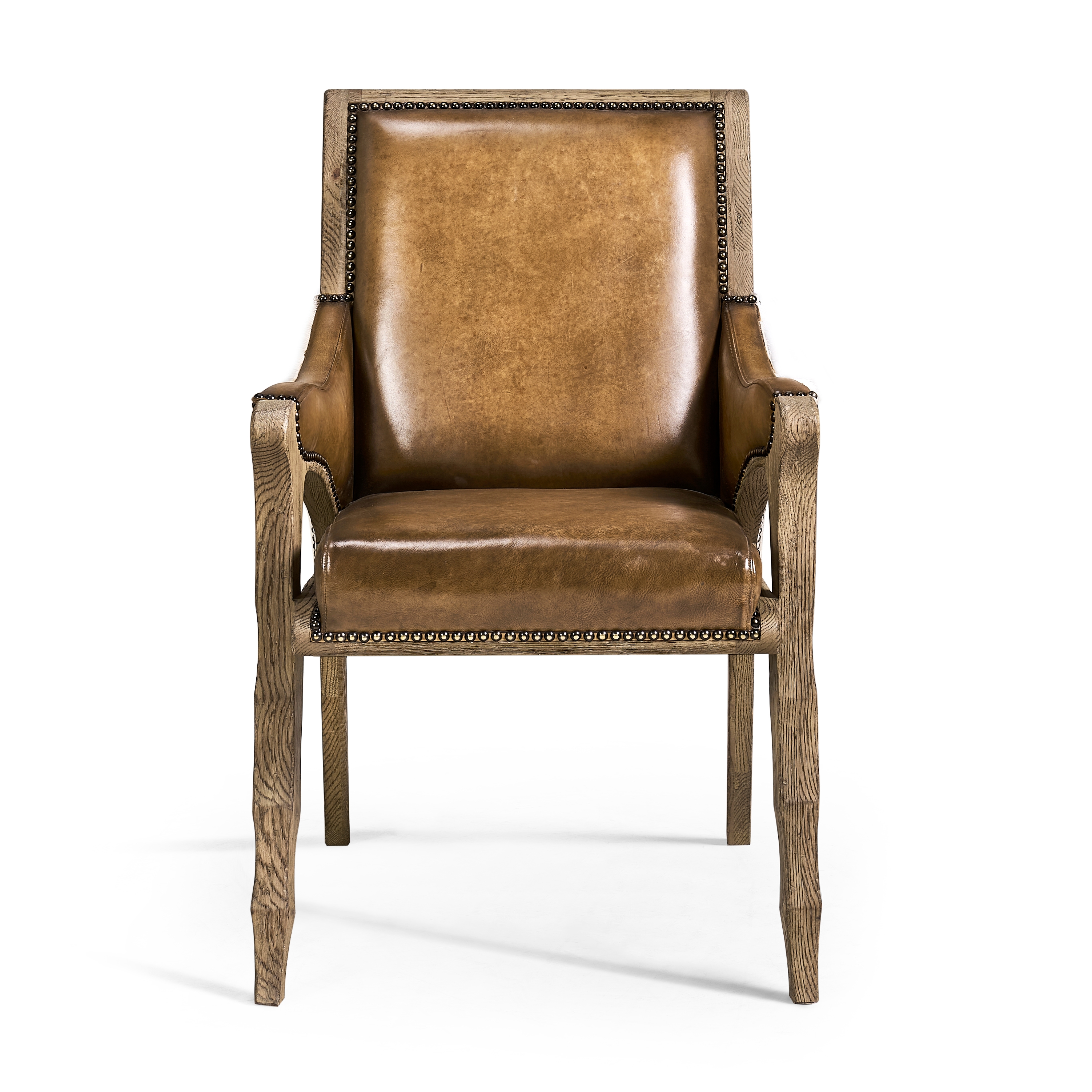 Jonathan Charles Echo Canyon Leather & Hide Arm Chair