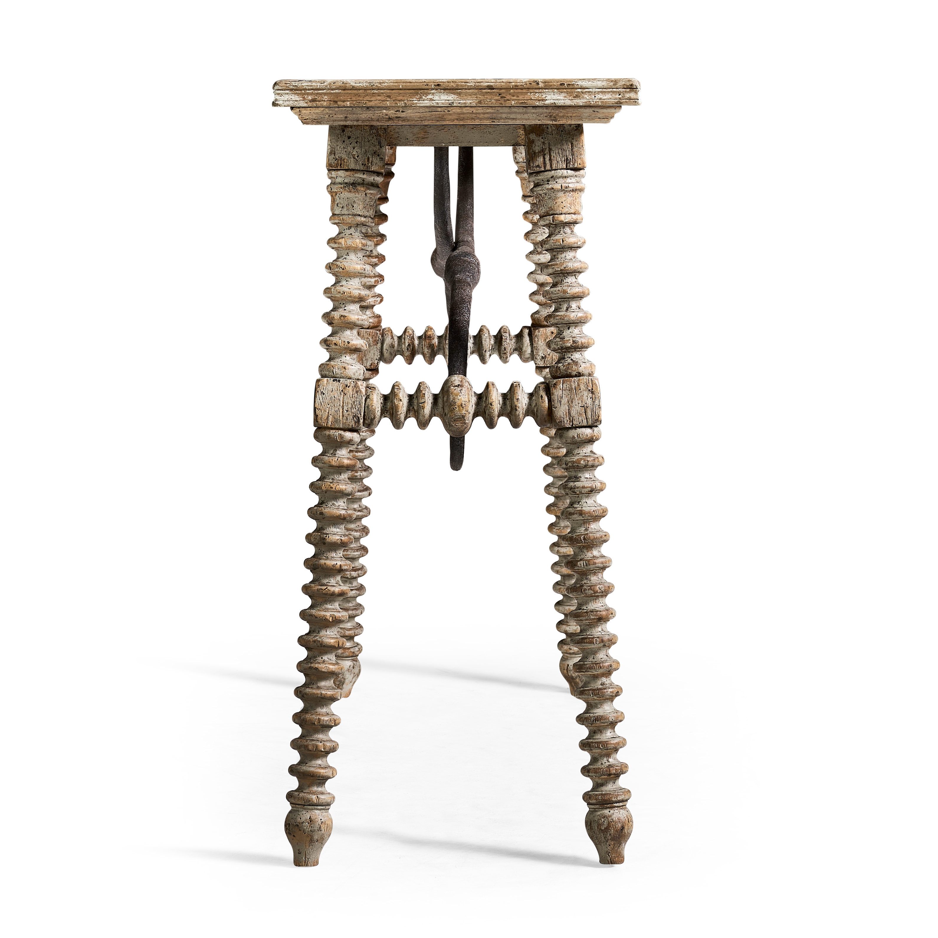 Turned-Leg Console Table