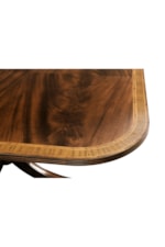 Jonathan Charles JC Traditional Buckingham Two-Leaf Mahogany Extending Dining Table