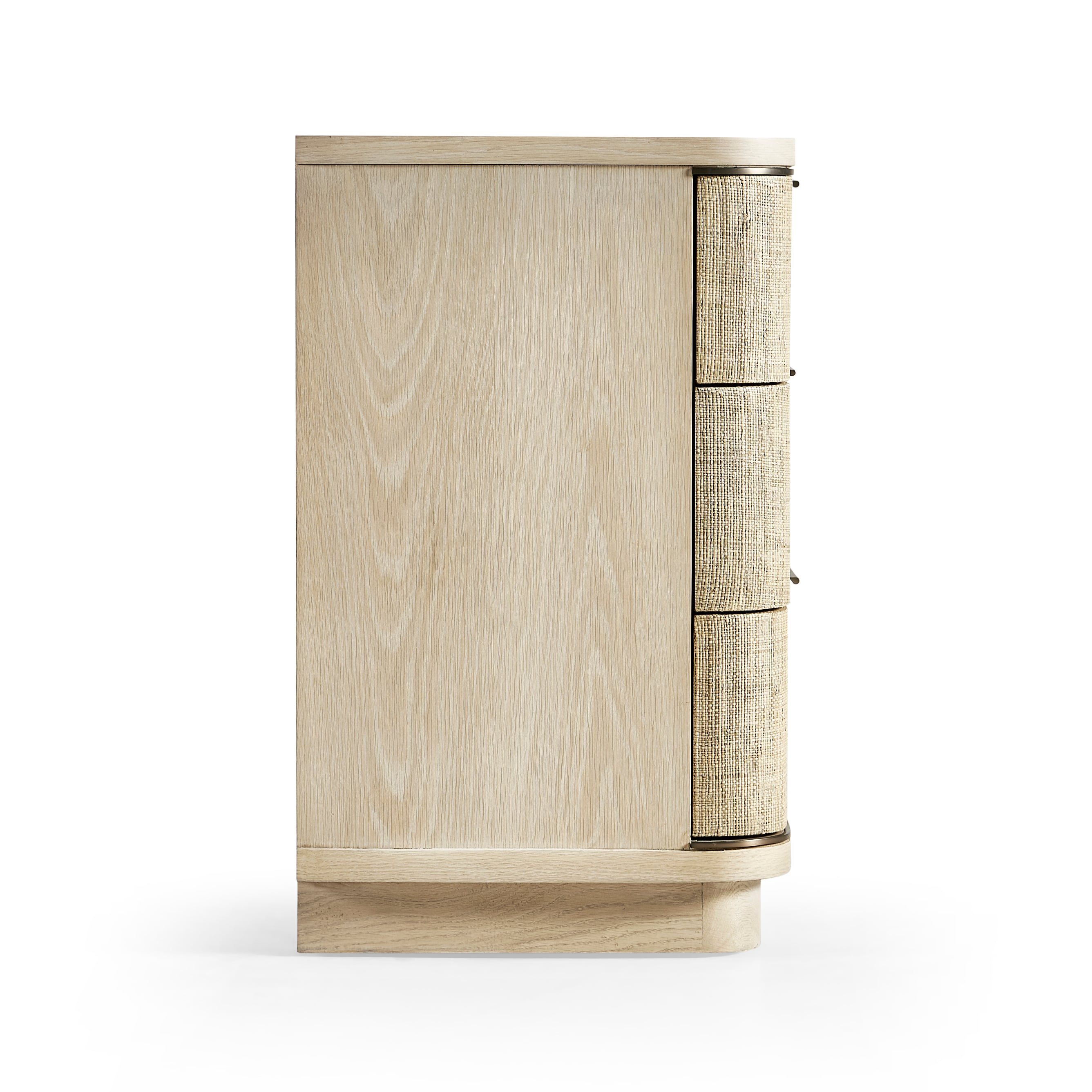 Seiche Large Grass Cloth Nightstand