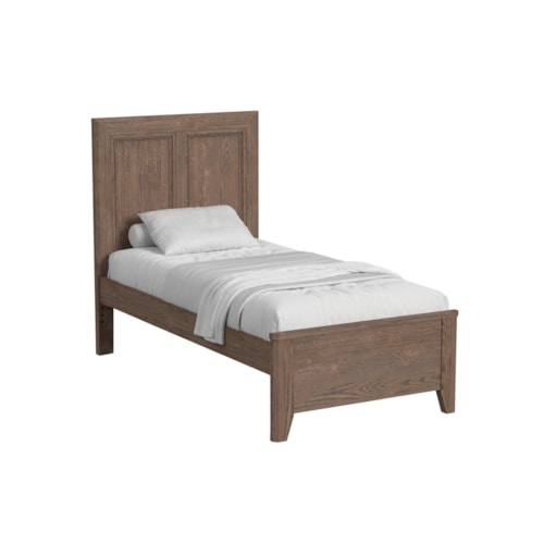 Transitional Twin Panel Bed