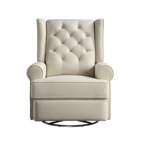 Transitional Swivel Recliner