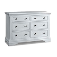 Transitional 6-Drawer Dresser