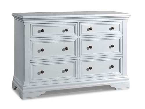 Transitional 6-Drawer Dresser