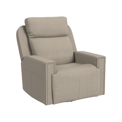 Casual Swivel Glider Recliner with Triple Power Features