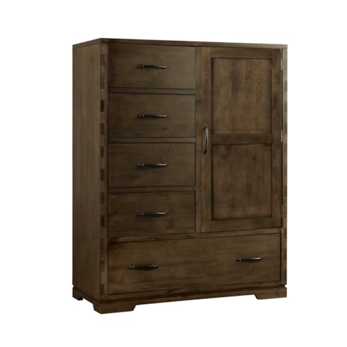 Contemporary 5-Drawer Chifferobe