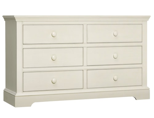 Transitional 6-Drawer Dresser