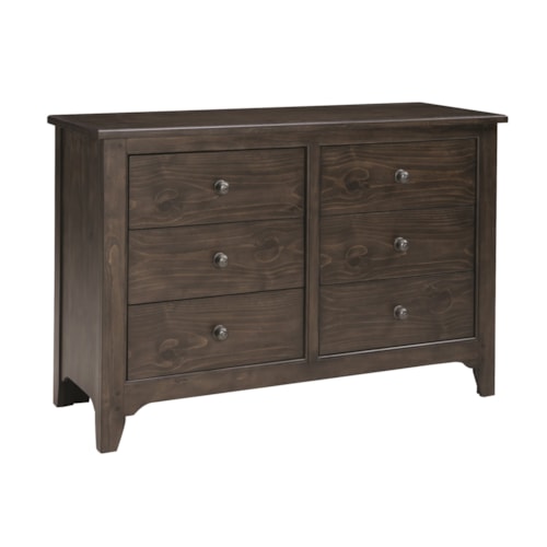 Transitional 6-Drawer Dresser
