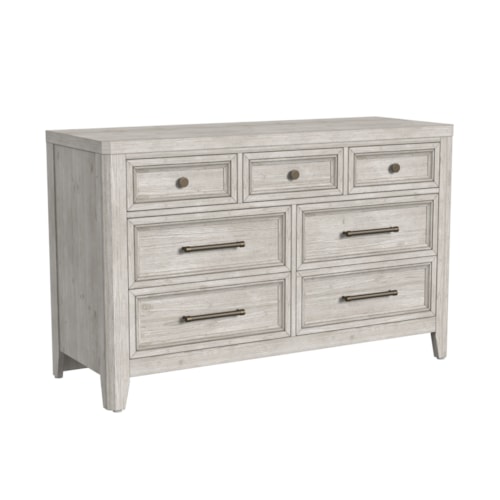 Transitional 7-Drawer Dresser