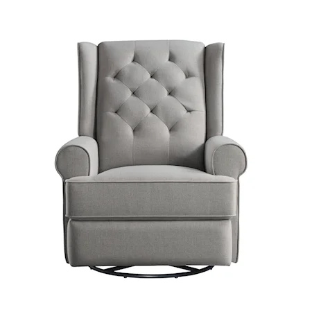 Transitional Swivel Recliner