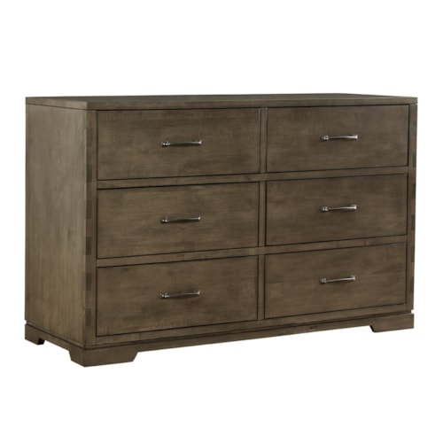 Contemporary 6-Drawer Dresser
