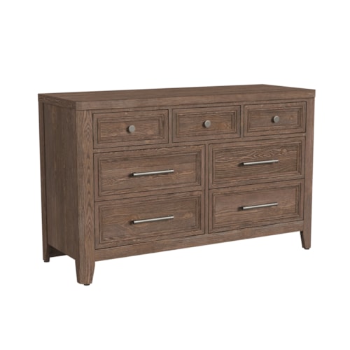 Transitional 7-Drawer Dresser