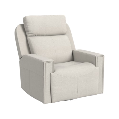 Casual Swivel Glider Recliner with Triple Power Feature