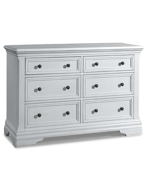 Transitional 6-Drawer Dresser