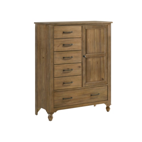 Rustic 6-Drawer Chifferobe