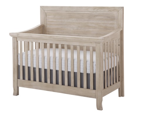 Mid-Century Modern Convertible Flip Crib