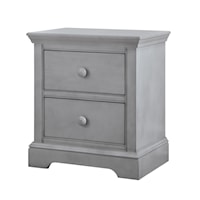 Transitional 2-Drawer Nightstand