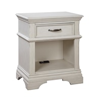 Traditional Nightstand with Power Outlets