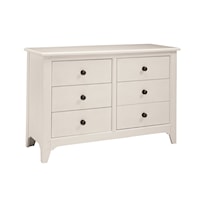 Transitional 6-Drawer Dresser