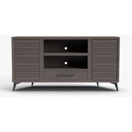 64" 2-Door Corner TV Stand