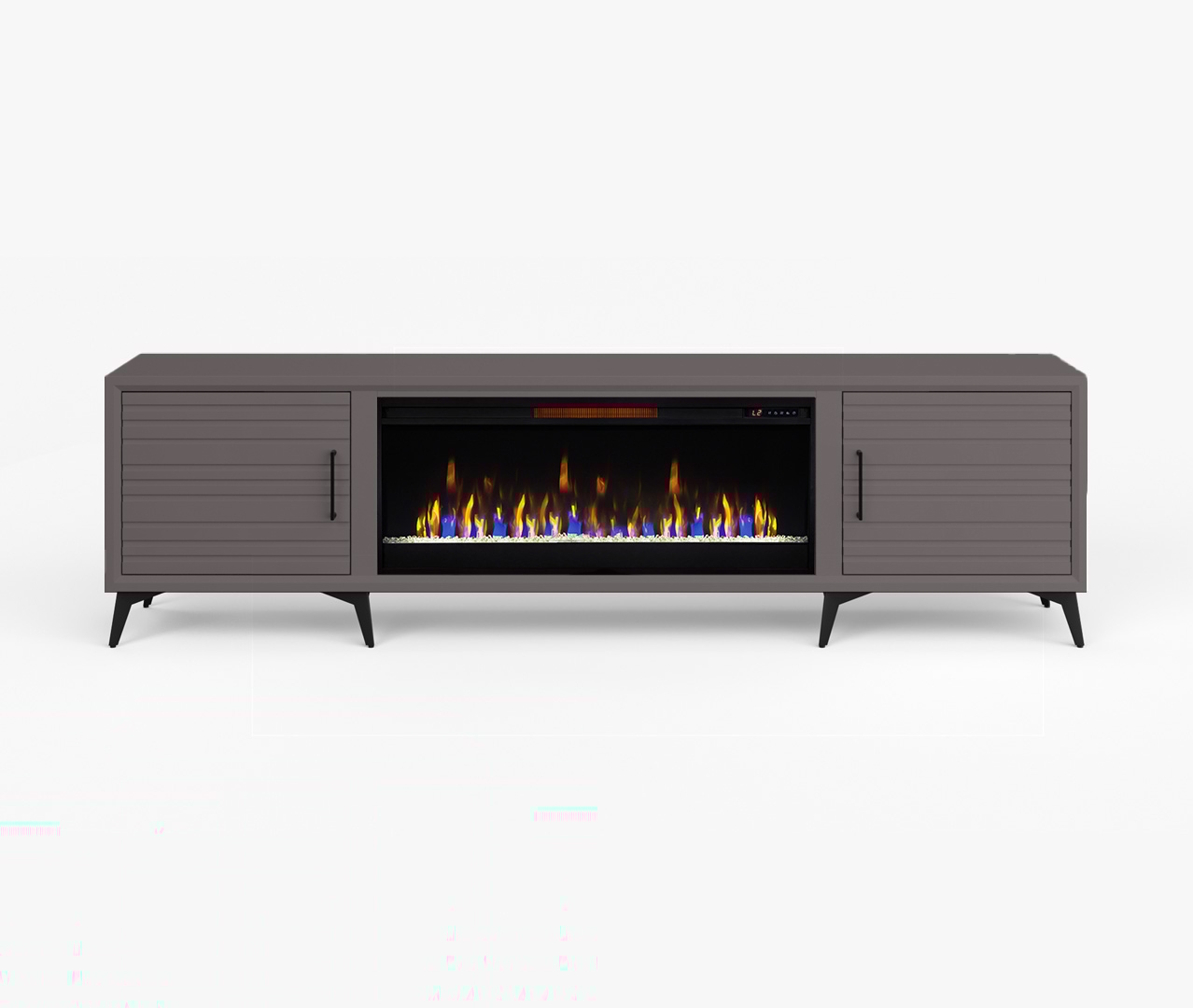 95" 2-Door Fireplace TV Stand