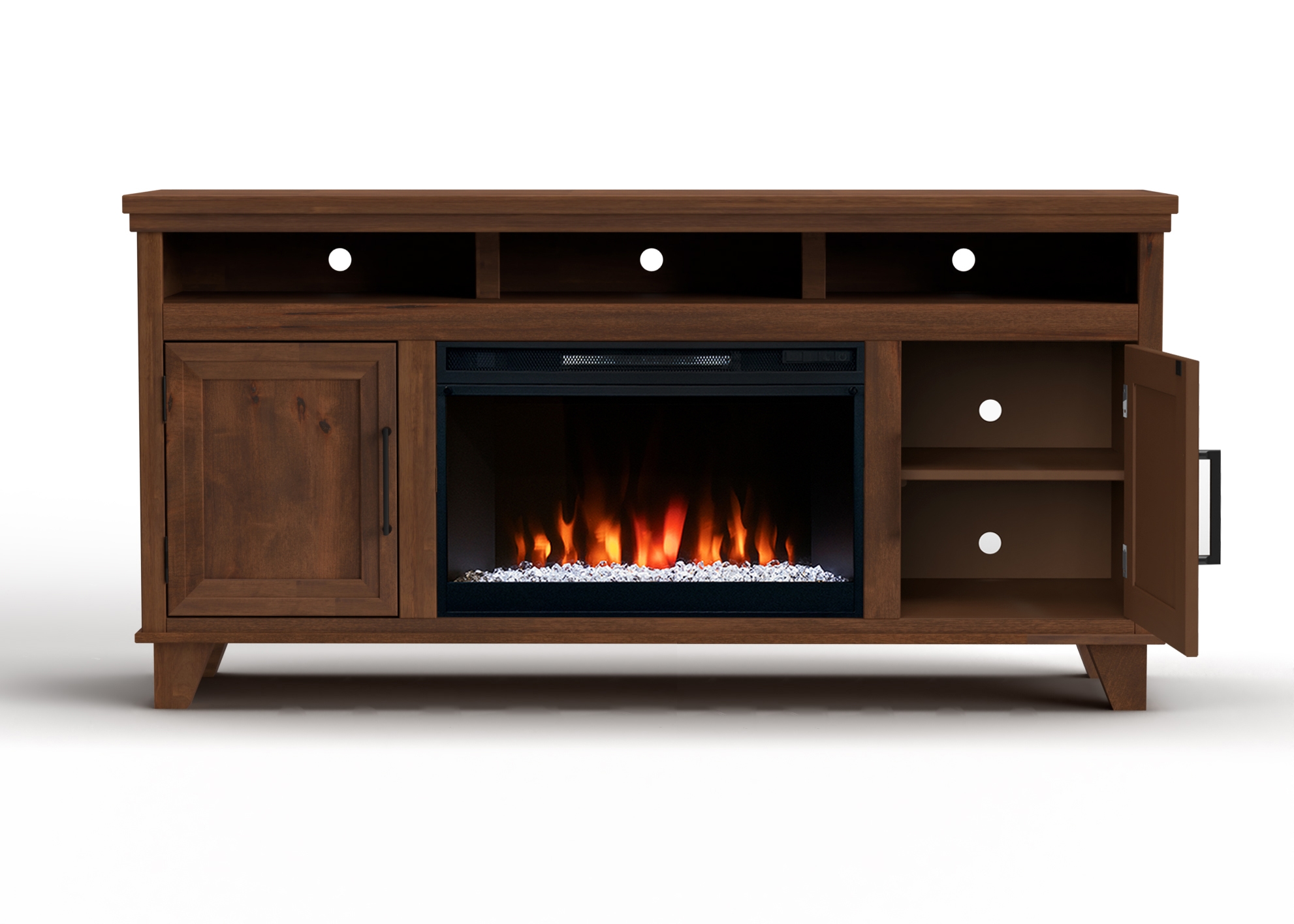 64" Fireplace TV Stand