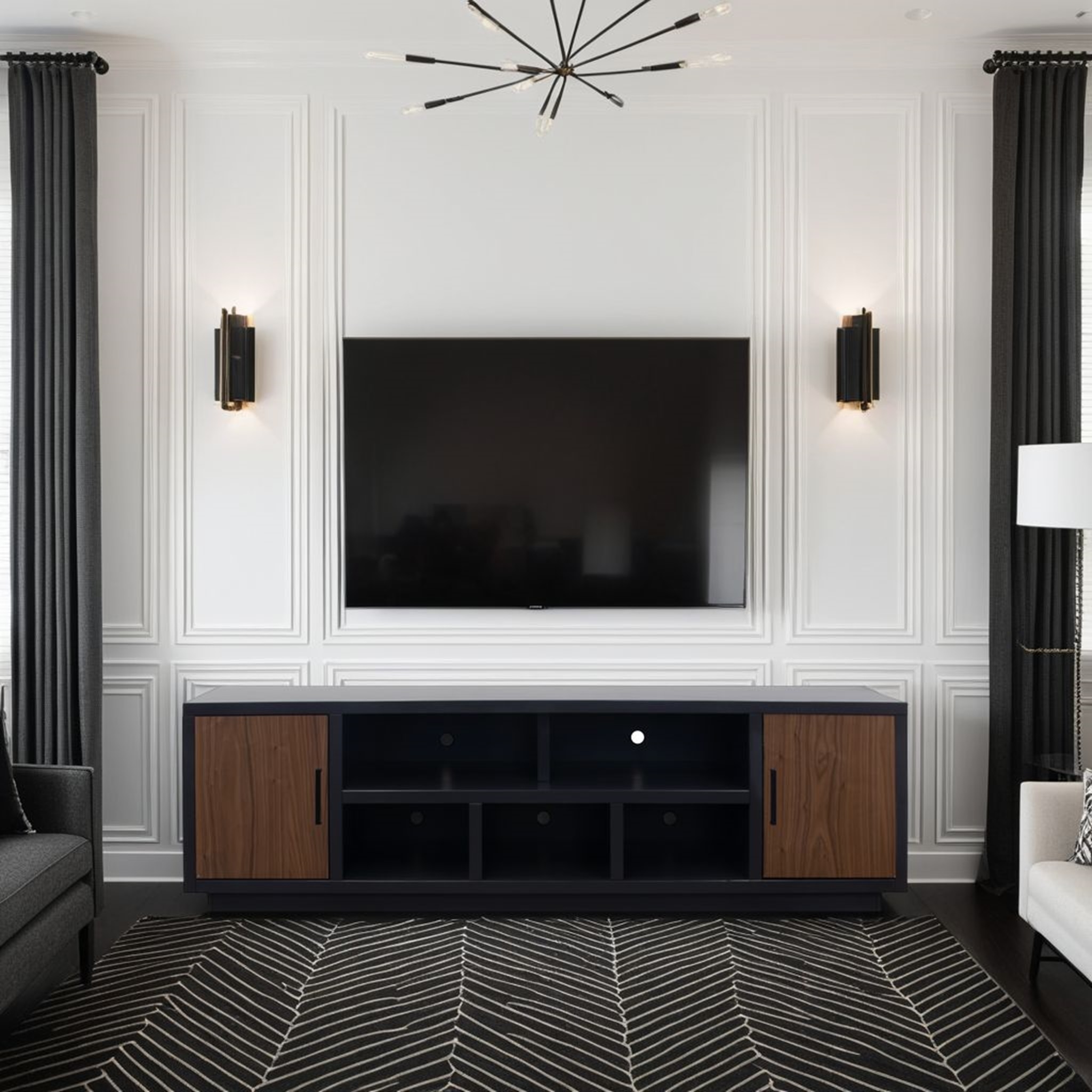 85" Fireplace TV Stand