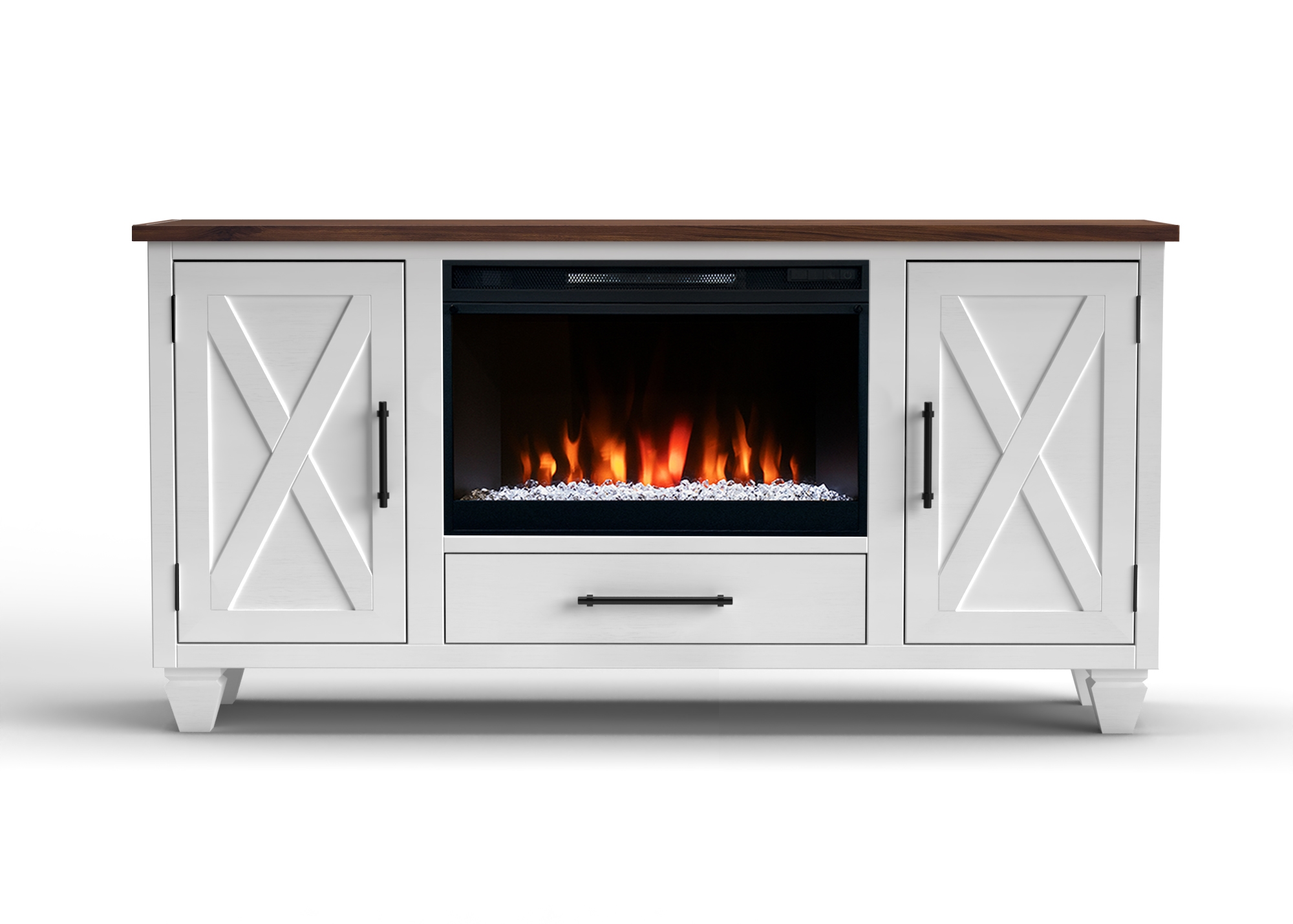 Farmhouse 64" Fireplace TV Stand