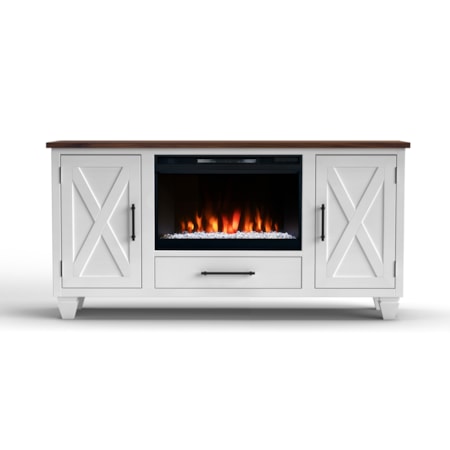 64" Fireplace TV Stand