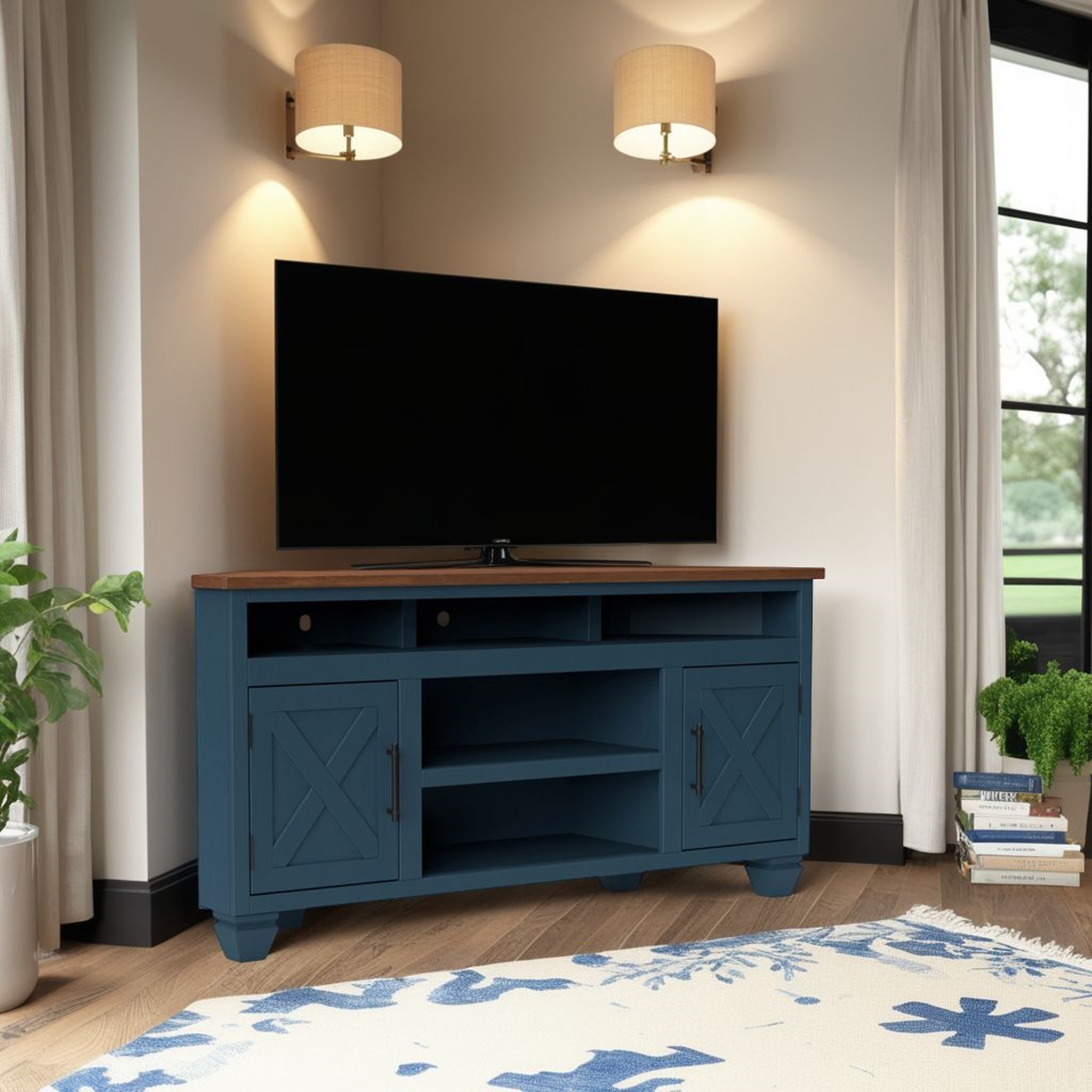 Legends Furniture Liberty 64" Corner TV Stand