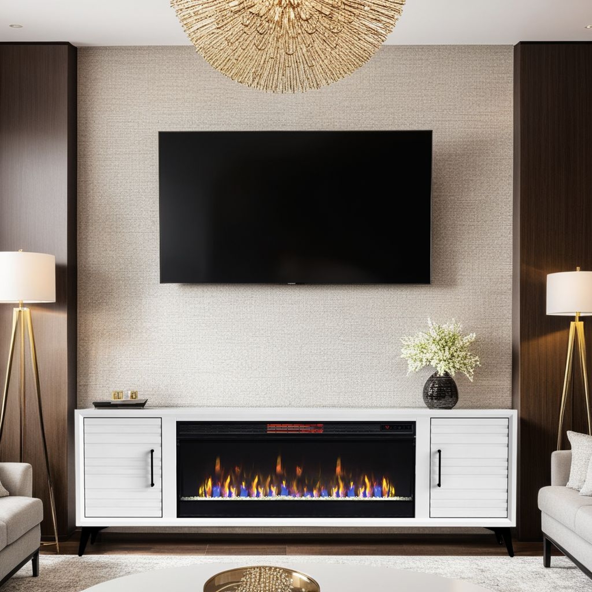 Legends Furniture Malibu 78" 2-Door Fireplace TV Stand