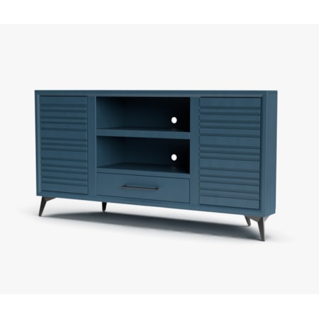 64" 2-Door Corner TV Stand