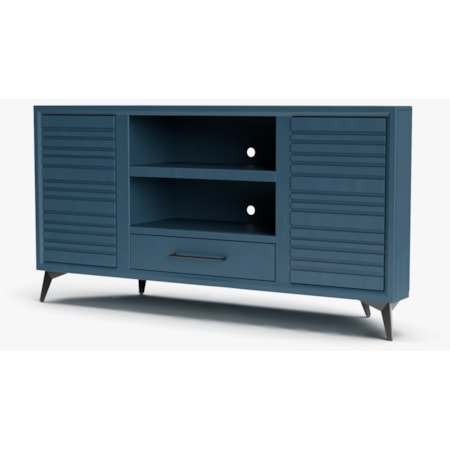 64" 2-Door Corner TV Stand