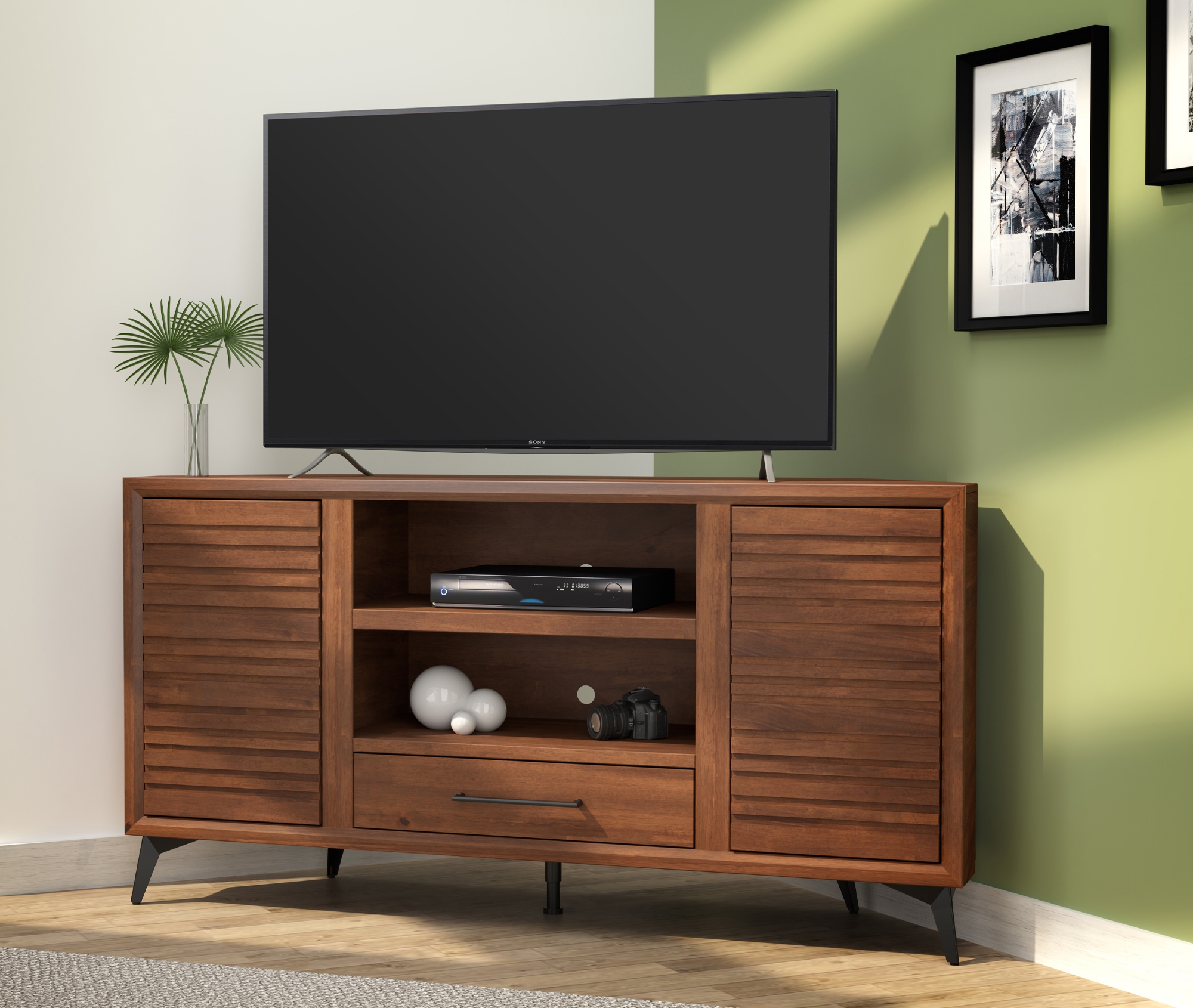 Legends Furniture Malibu 64" 2-Door Corner TV Stand