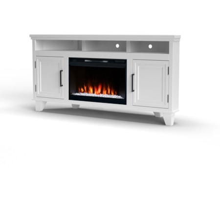 64" Corner Fireplace TV Stand