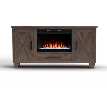 64" Fireplace TV Stand
