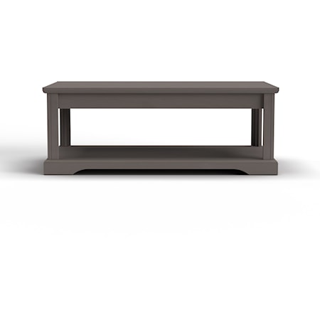 Coffee Table with Open Shelf