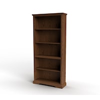 Transitional Bookcase with Shelving