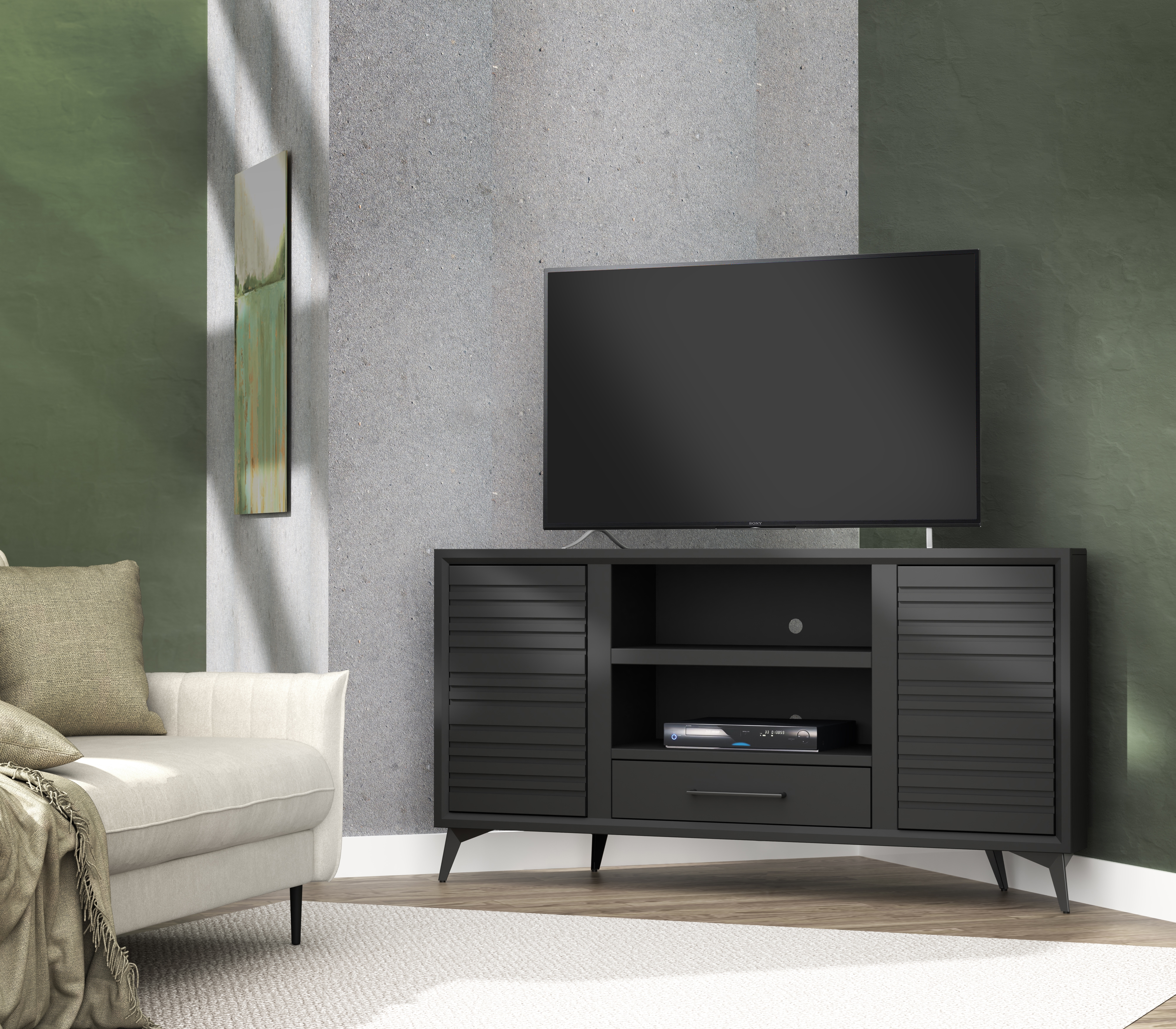 Legends Furniture Malibu 64" 2-Door Corner TV Stand