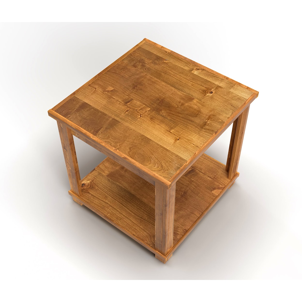 Legends Furniture Deer Valley End Table with Fixed Open Shelf