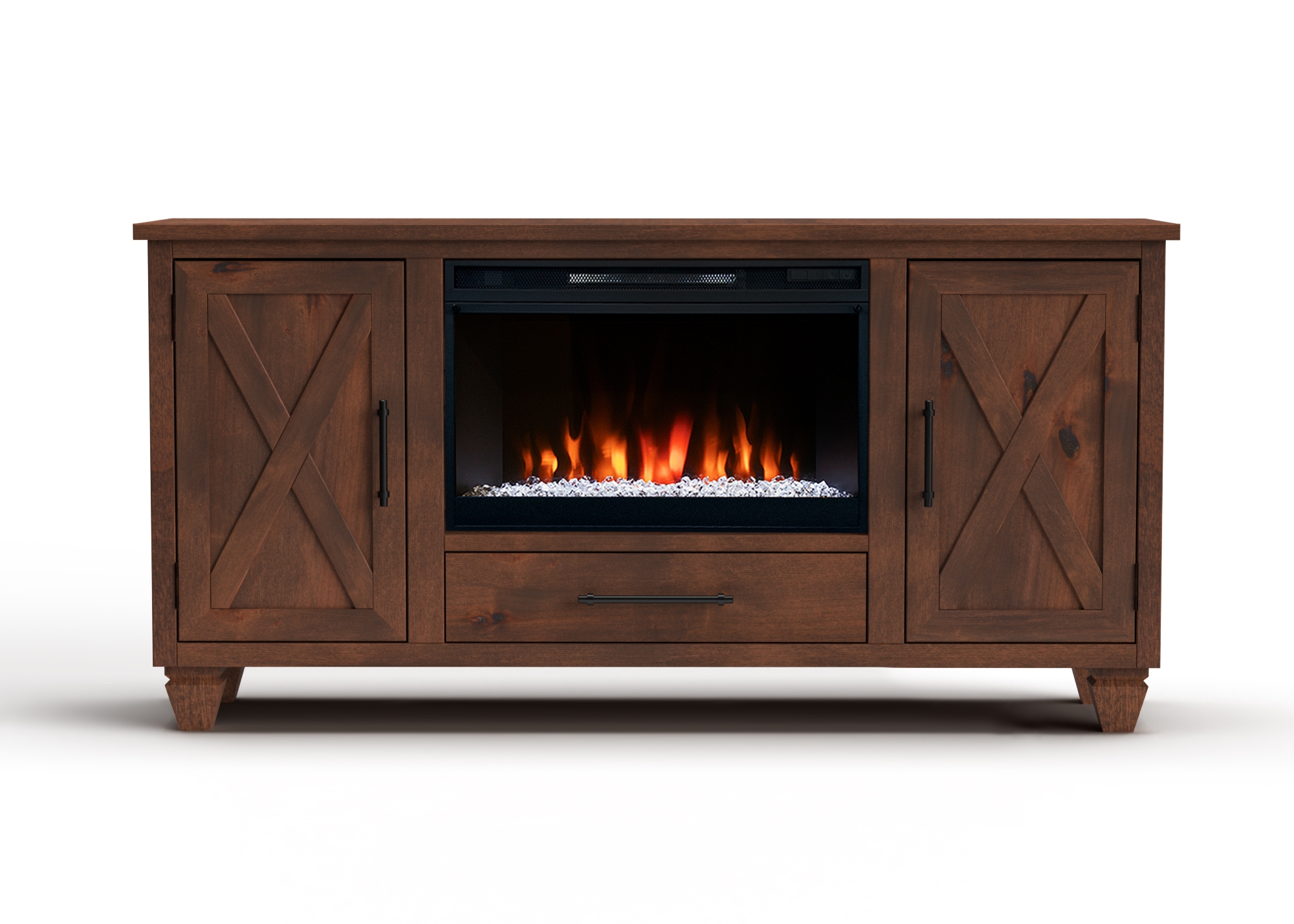 64" Fireplace TV Stand