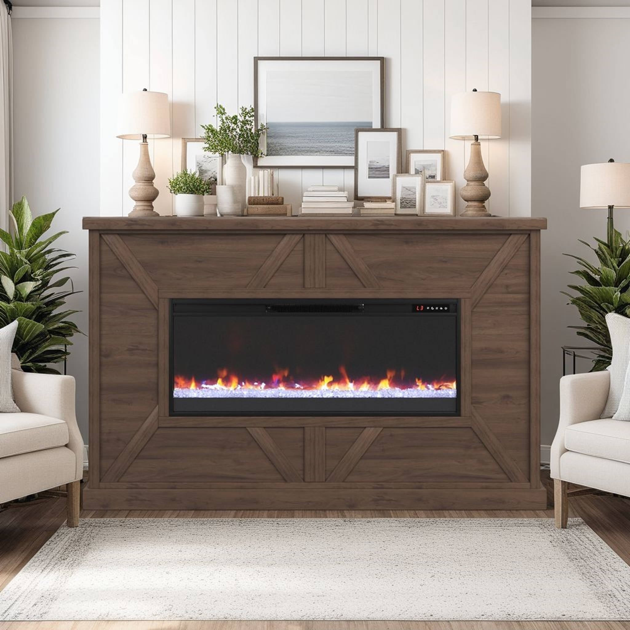 Legends Furniture Liberty 67" Electric Fireplace Mantel